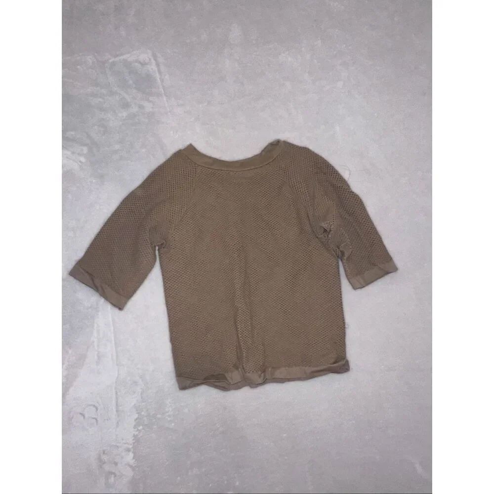 House of CB mesh tan brown cropped top size XS/S